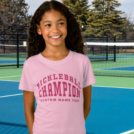 Camiseta Campeão de Pickleball Nome Personalizado Picklebal