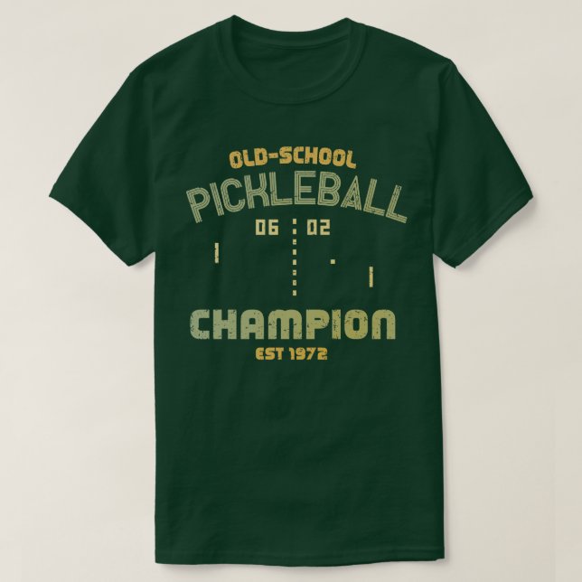 Camiseta Campeão de Picleball AntigoSchool (Frente do Design)
