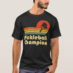Camiseta Campeão de piclebol Vintage Retro Picleball Engraç
