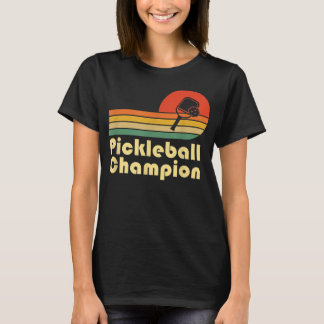Camiseta Campeão de piclebol Vintage Retro Picleball Engraç