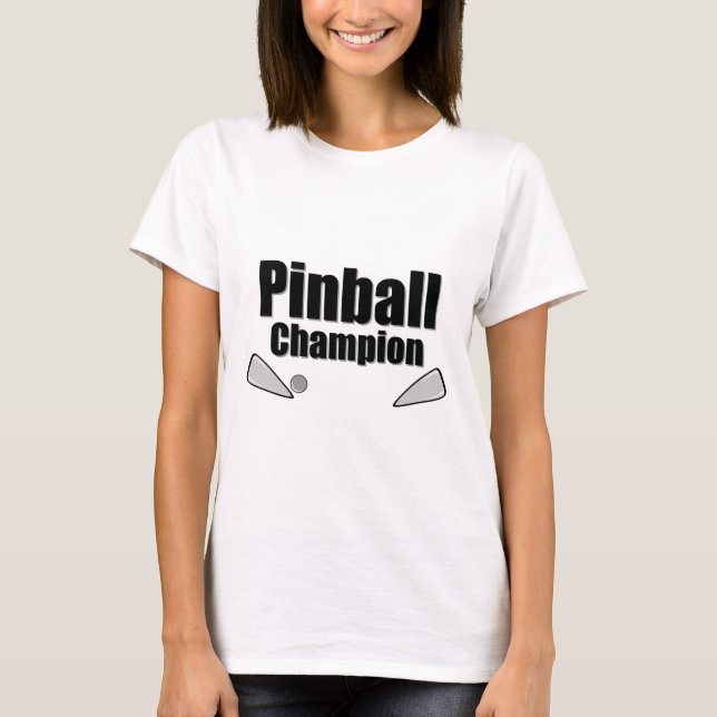 Camiseta Campeão de Pinball (Frente)