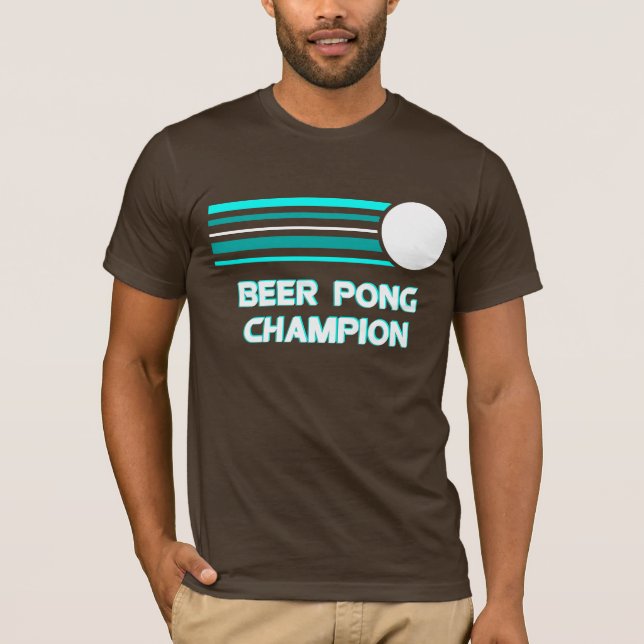 Camiseta Campeão de Pong da cerveja (Frente)