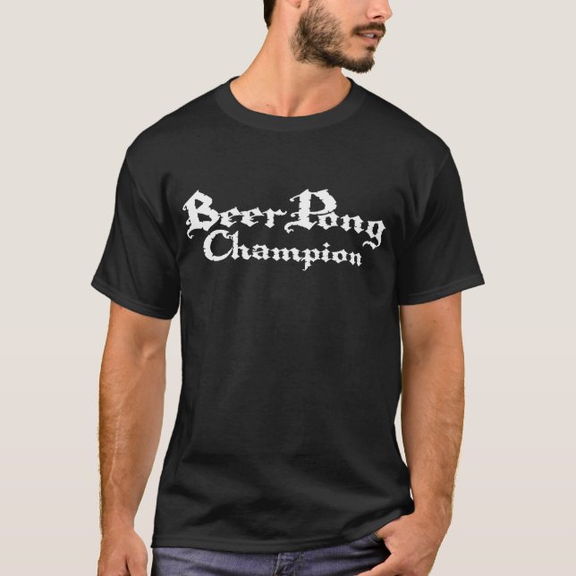 Camiseta Campeão de Pong da cerveja (Frente)