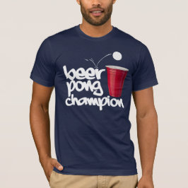 Camiseta CAMPEÃO de Pong da CERVEJA