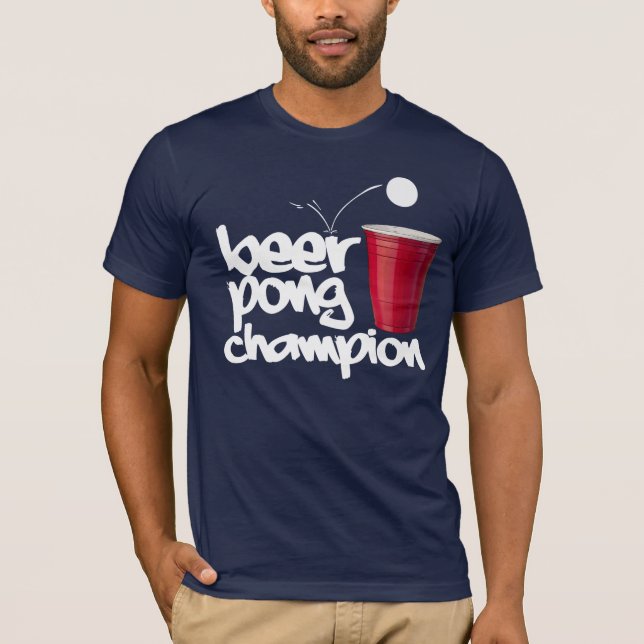 Camiseta CAMPEÃO de Pong da CERVEJA (Frente)