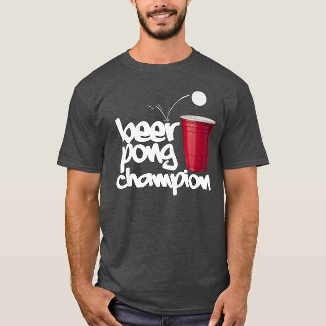 Camiseta CAMPEÃO de Pong da CERVEJA (Frente)