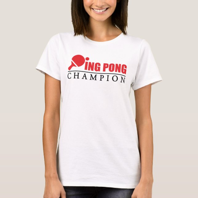 Camiseta Campeão de Pong do sibilo (Frente)