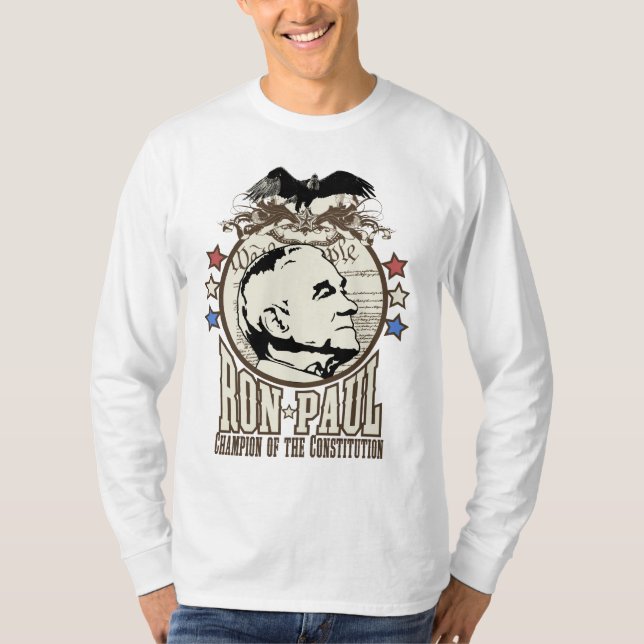 Camiseta Campeão de Ron Paul da constituição (Frente)