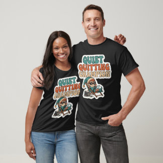 Camiseta Campeão de Saída Silenciosa Elfo Engraçado Natal n
