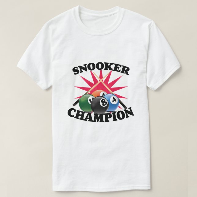 Camiseta Campeão de Snooker  (Frente do Design)