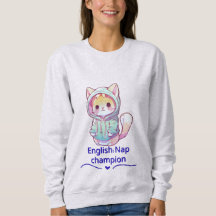 Camiseta Campeão de Soneca de Gato Fofo Também