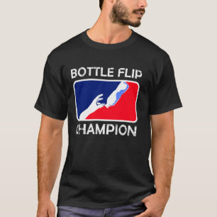 Camiseta Campeão de Virar Garrafa de Água Engraçado Virando
