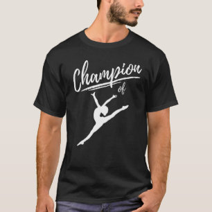 Camiseta Campeão Do Balé Ballerina Dancer E Dançarino