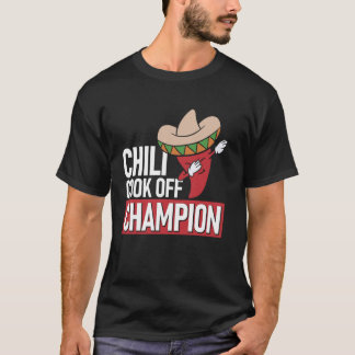 Camiseta Campeão do Concurso de Chili Dab Pepper Divertido