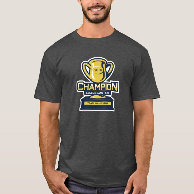 Camiseta Campeão do futebol da fantasia (Frente)