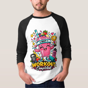 Camiseta Campeão Feliz do Smoothie HIIT Treino Concluído Ca