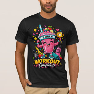Camiseta Campeão Feliz do Smoothie HIIT Treino Concluído Ca