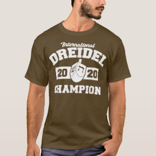 Camiseta Campeão Internacional do Dreidel 2020 Engraçado Ha