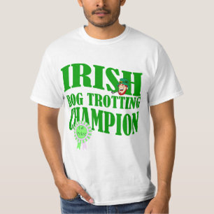 Camiseta Campeão irlandês de trote de bog, Dia de São Patrí
