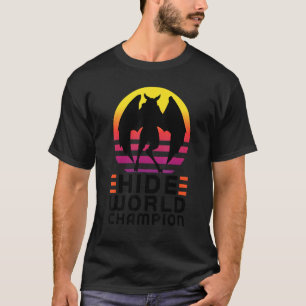 Camiseta campeão mundial de criptozoologia escondido Homem-