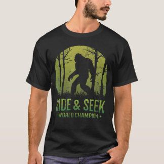 Camiseta Campeão Mundial de Esconde-Esconde Retro