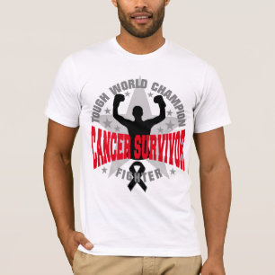 Camiseta Campeão Mundial Resiliente Sobrevivente de Câncer
