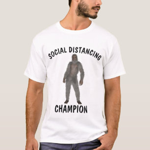 CAMISETA CAMPEÃO SOCIAL DE DISTANCIAMENTO DA NEVE ABOMÍVEL