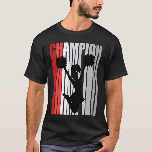 Camiseta Campeão Vermelho Da Competição De Aniversário De C (Frente)