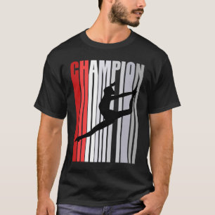 Camiseta Campeão Vermelho Do Concurso De Aniversário Da Dan