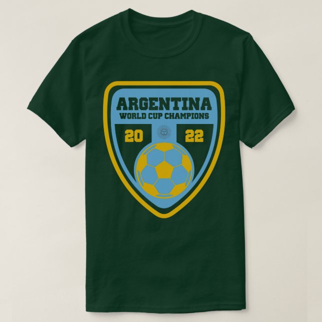 Camiseta Campeões da Copa do Mundo Argentina de 2022 (Frente do Design)