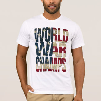 Camiseta Campeões da guerra mundial - bandeira dos EUA