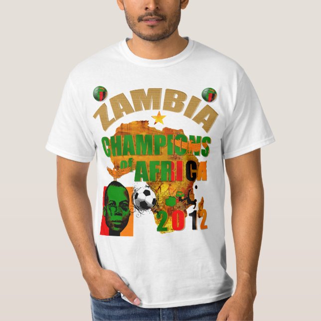 Camiseta Campeões da Zâmbia dos vencedores 2012 do copo de (Frente)