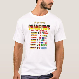 Camiseta Campeões de Alemanha da estrada do mundo à vitó