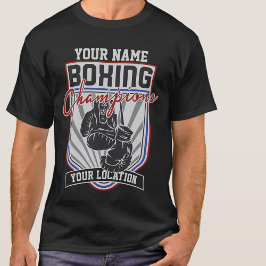 Camiseta Campeões de Boxe Personalizados Boxer Fitness Giná