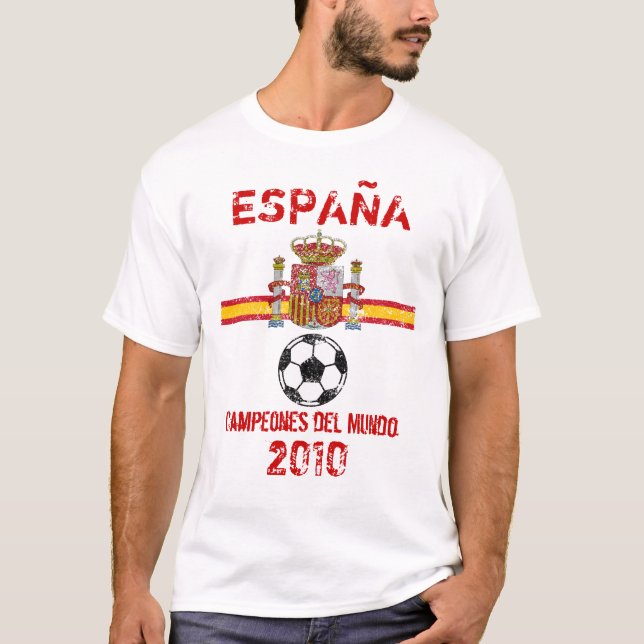 Camiseta Campeões do mundo da espanha (Frente)