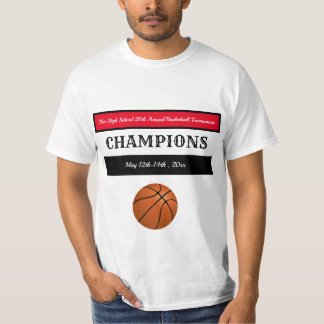 Camiseta Campeões Editáveis de Basquete
