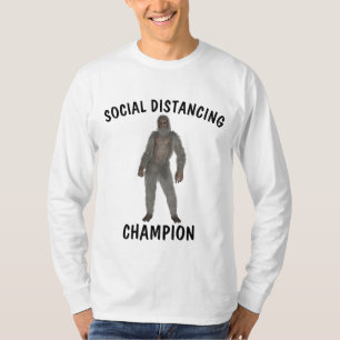 CAMISETA CAMPEONAS DE CAMPEÃO DE DISTÂNCIA SOCIAL