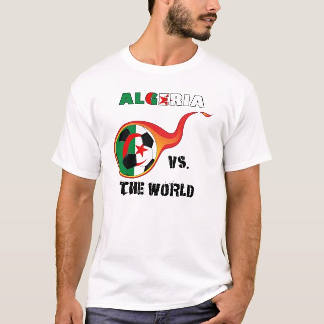 Camiseta Campeonato do Mundo - Argélia vs. Mundo (Frente)