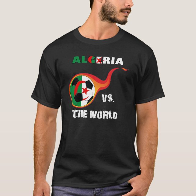 Camiseta Campeonato do Mundo - Argélia vs. Mundo (Frente)