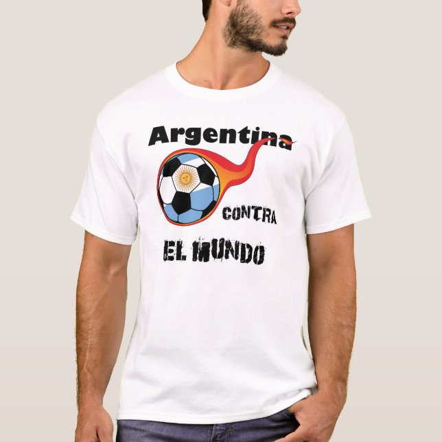 Camiseta Campeonato do Mundo - Argentina vs. Mundo (Frente)