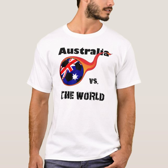 Camiseta Campeonato do Mundo - Austrália vs. Mundo (Frente)