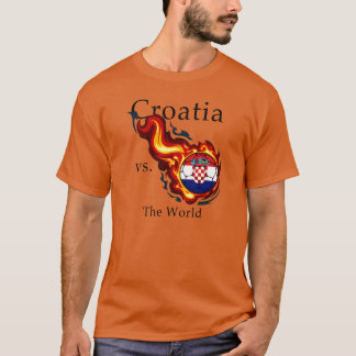 Camiseta Campeonato do mundo - Croatia contra. O mundo