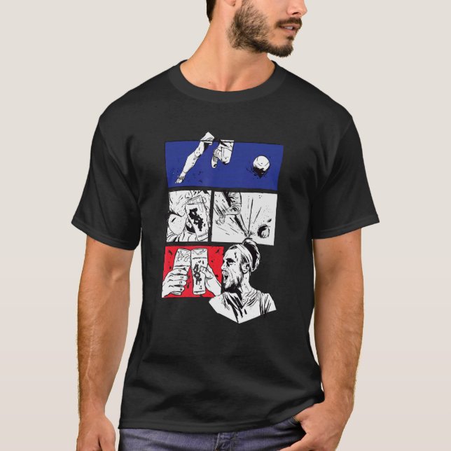 Camiseta Campeonato Europeu de Bandeira Francesa de Paixão  (Frente)