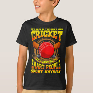Camiseta Campeonato Mundial de Críquete É Um Esporte de Pes