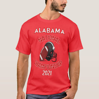 Camiseta campeonato nacional do alabama 2021 para homens e