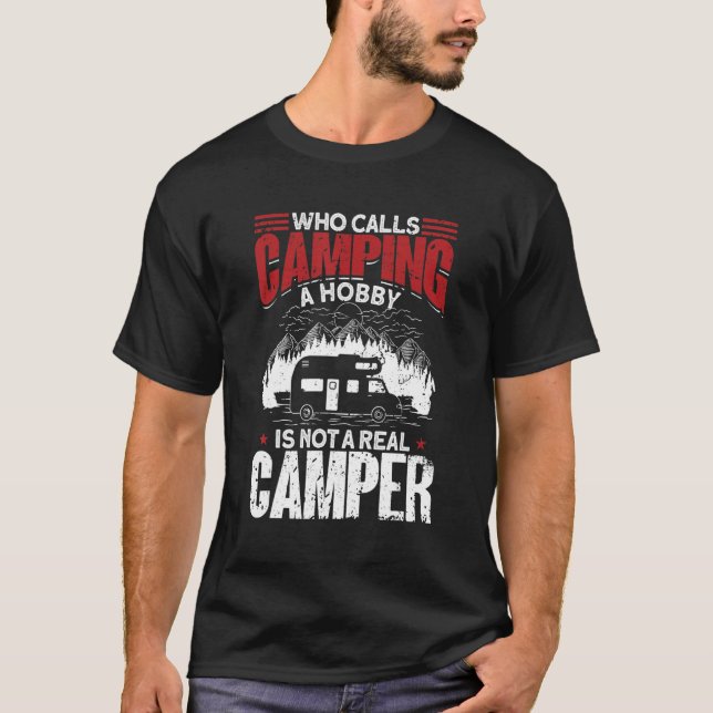 Camiseta Camper Caravan   Camping 2 (Frente)