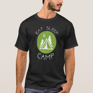 Camiseta Camper come sono e acampamento repete adventu ao a