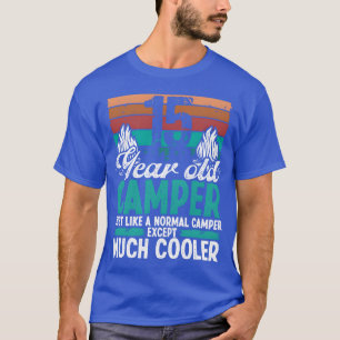 Camiseta Camper de 15 anos de idade de scouting de acampame
