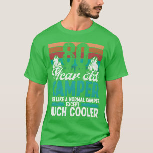 Camiseta Camper de 80 anos de idade Scouting Acampamento An