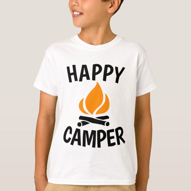 Camiseta CAMPER FELIZ, Camping T-shirts (Frente)